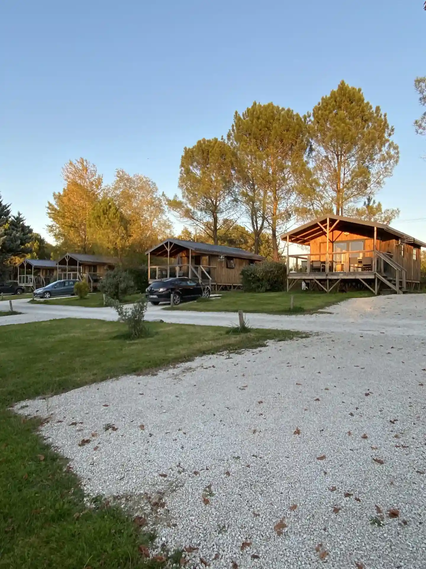 Les chalets avec terasse, confort absolu et climatisé au bord de la forêt
